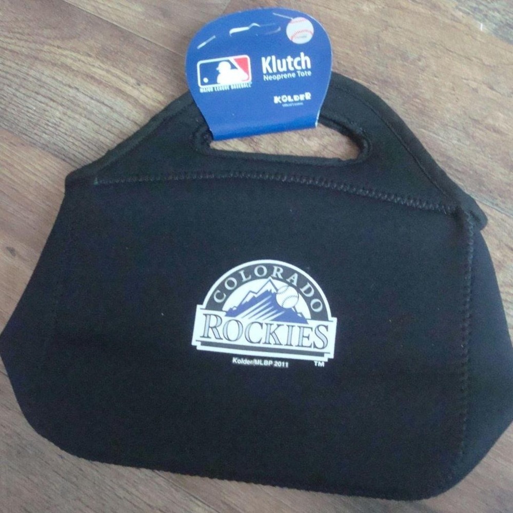 COLORADO ROCKIES 8X10 BAG PURSE VINTAGE ZIPPER L4